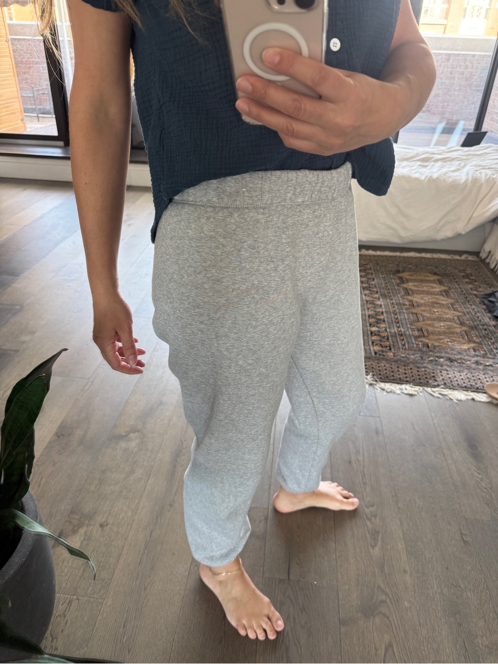 Dove Gray Lazy Pants | Size Small